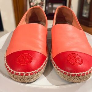 Tory Burch Color Block Leather Espadrilles